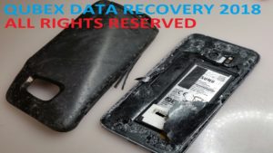 Broken Samsung Android cell phone