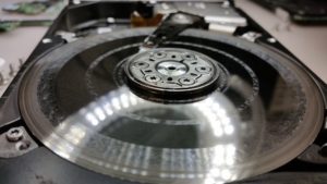 scratched drive platters in Seagate HDD